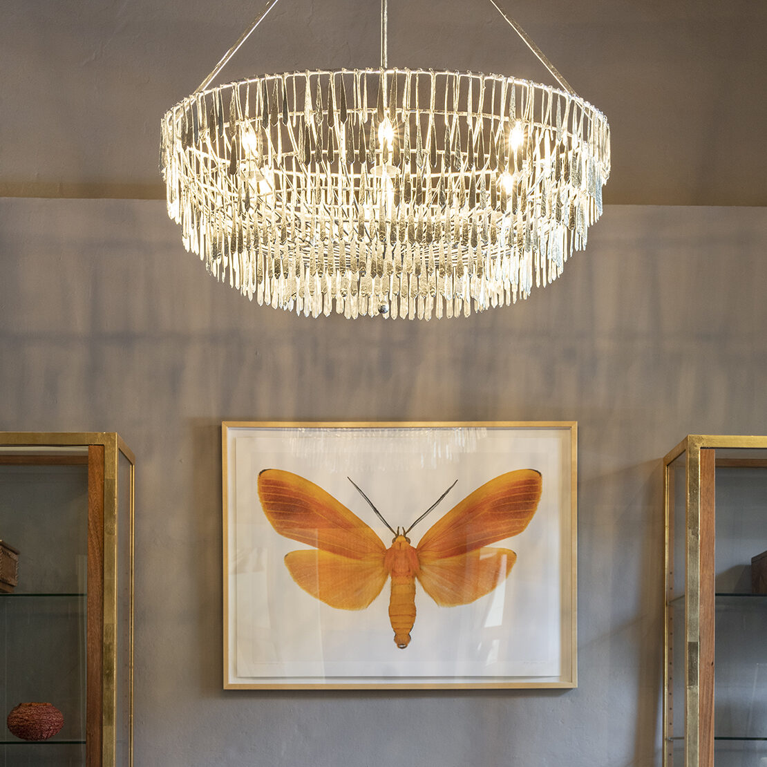 Cairo Oval Chandelier in Silver