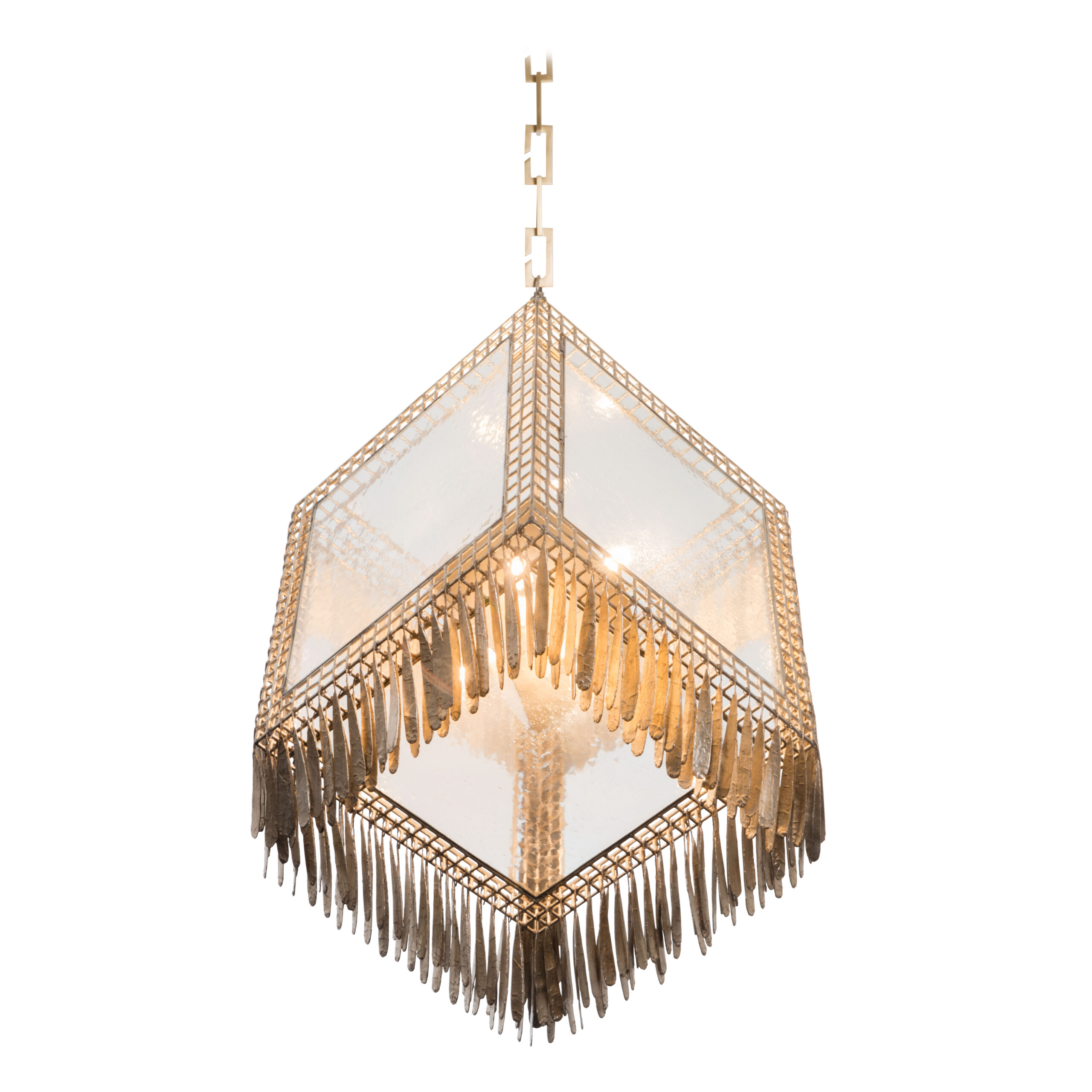 Ice Cube Pendant with Fringe_Antique Gold_JCS006-10_clip