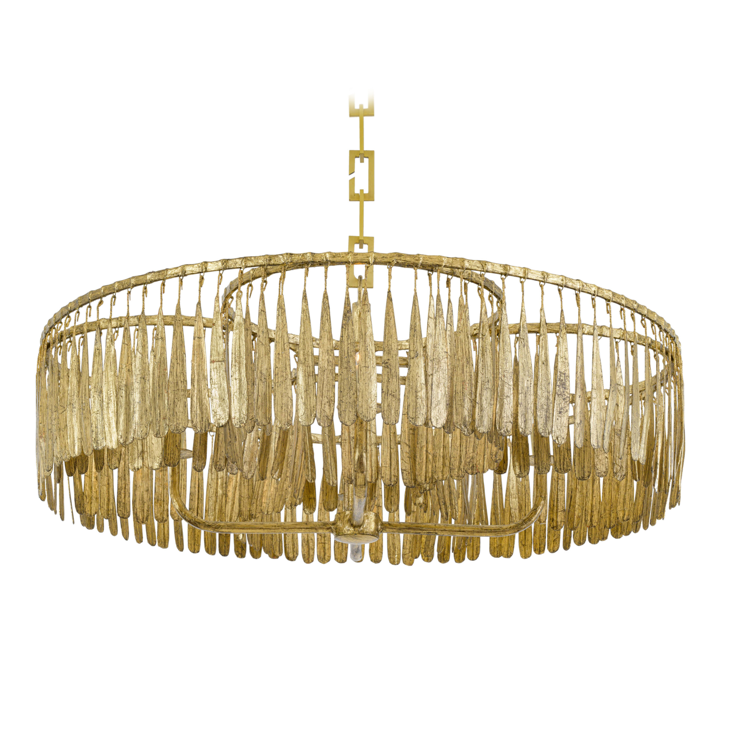 Midas Single Tier Chandelier, Four Lights_Antique Gold_JCS00179-5_clip