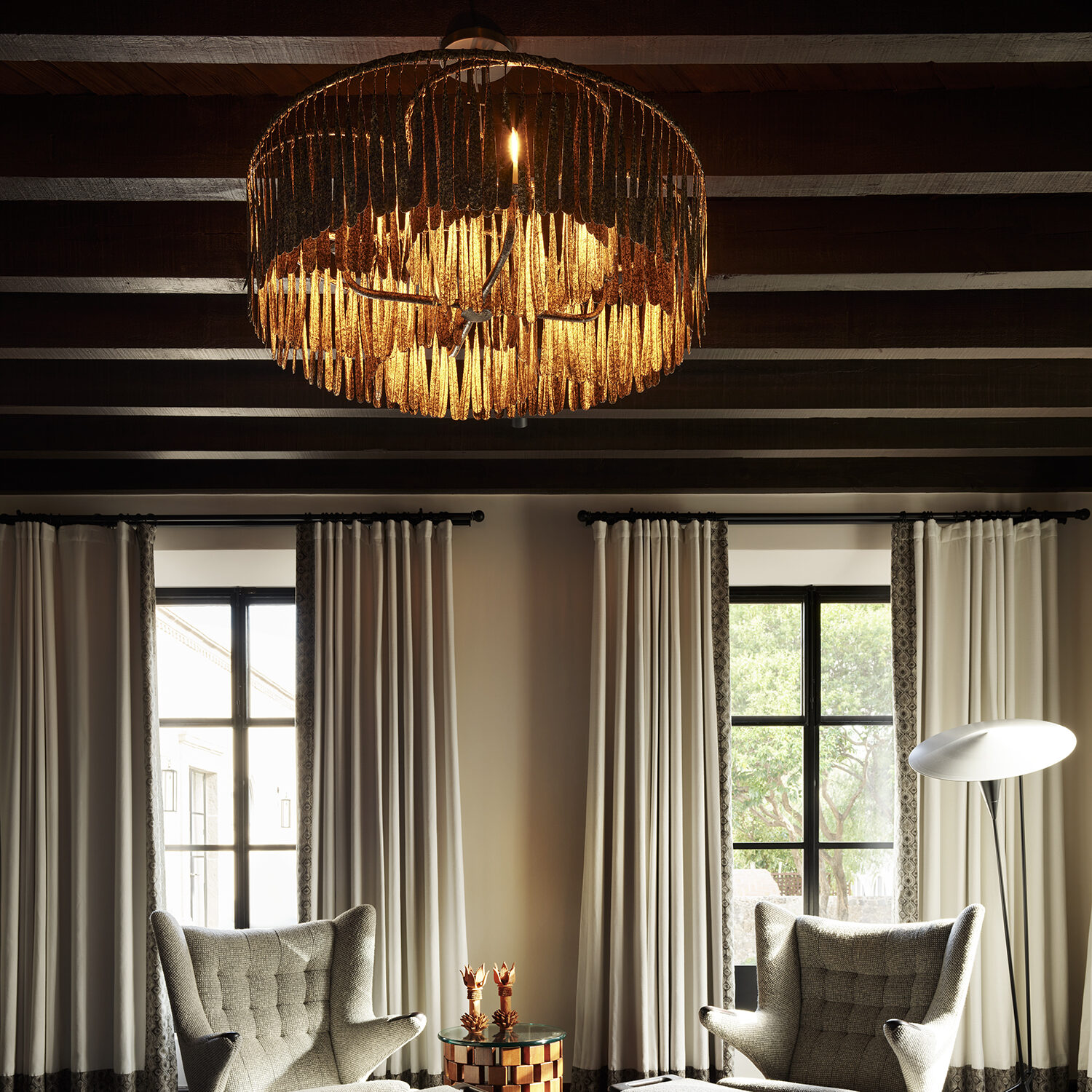 Midas Single Tier Chandelier, 4 Light in Argento