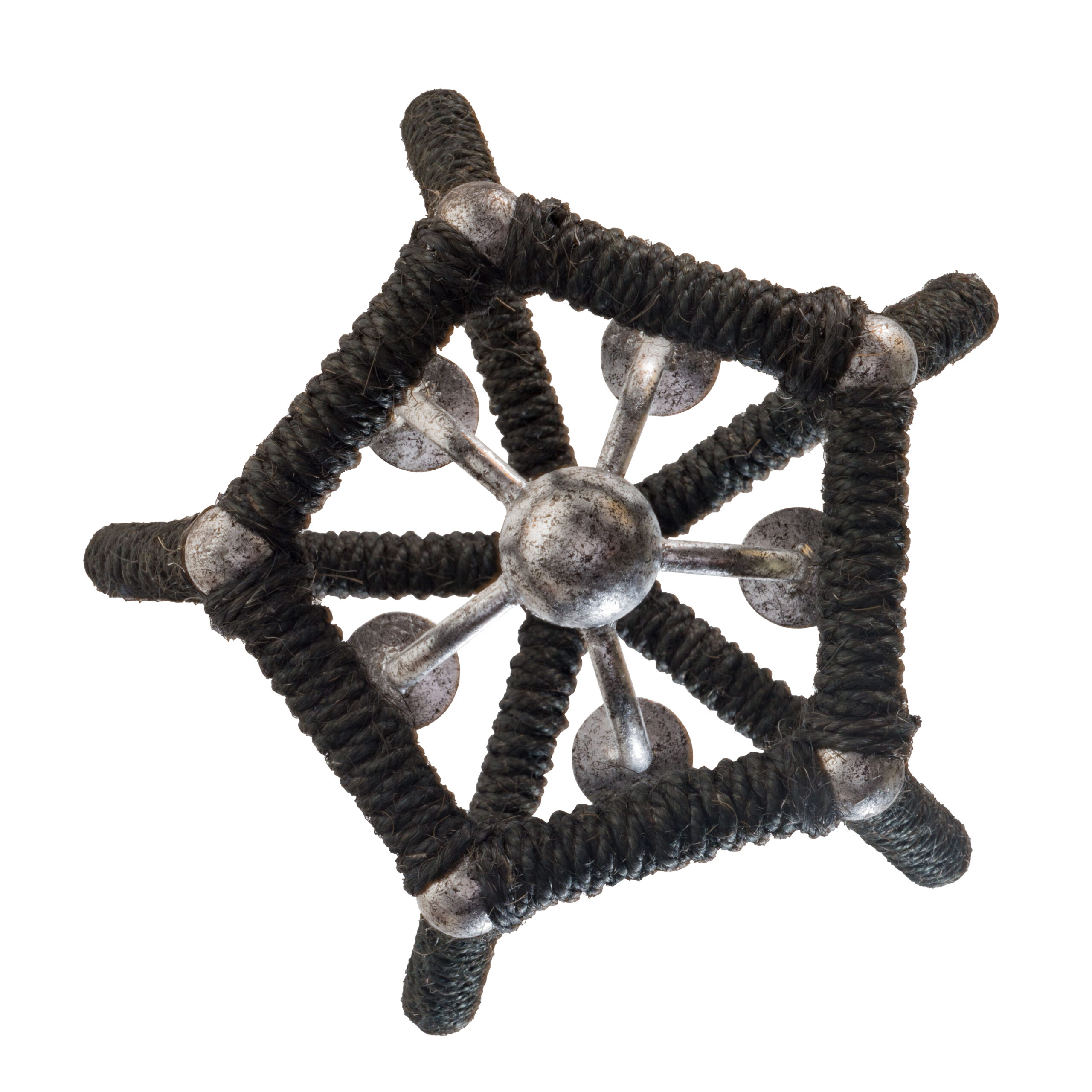 Rope Crown Lantern_Black Sisal and Gunmetal_JCS011-14_clip