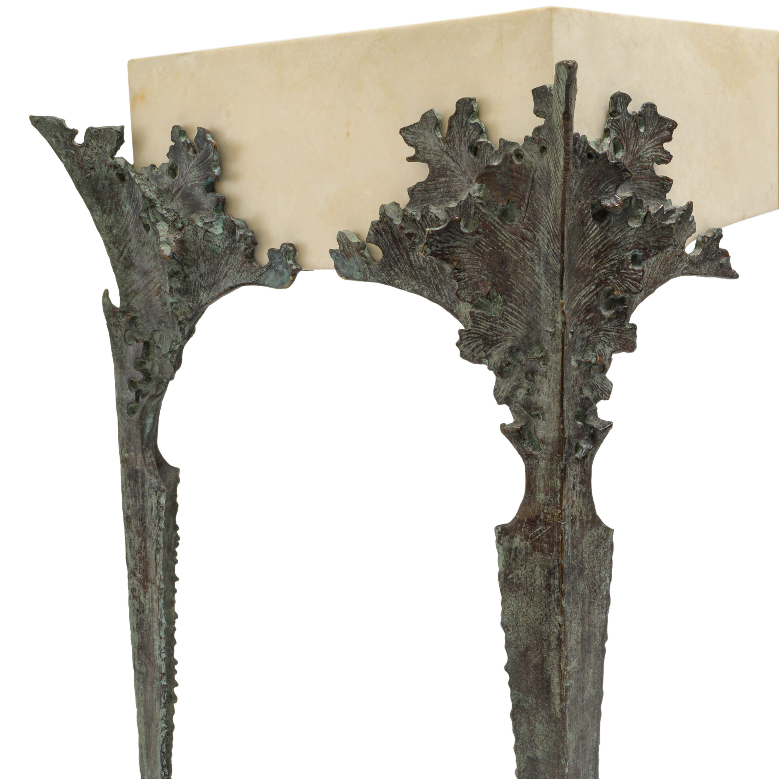 CUSTOM Acanthus Major Desk_Papel Amate White_Verdegris Bronze_JCS00182-66_thumb