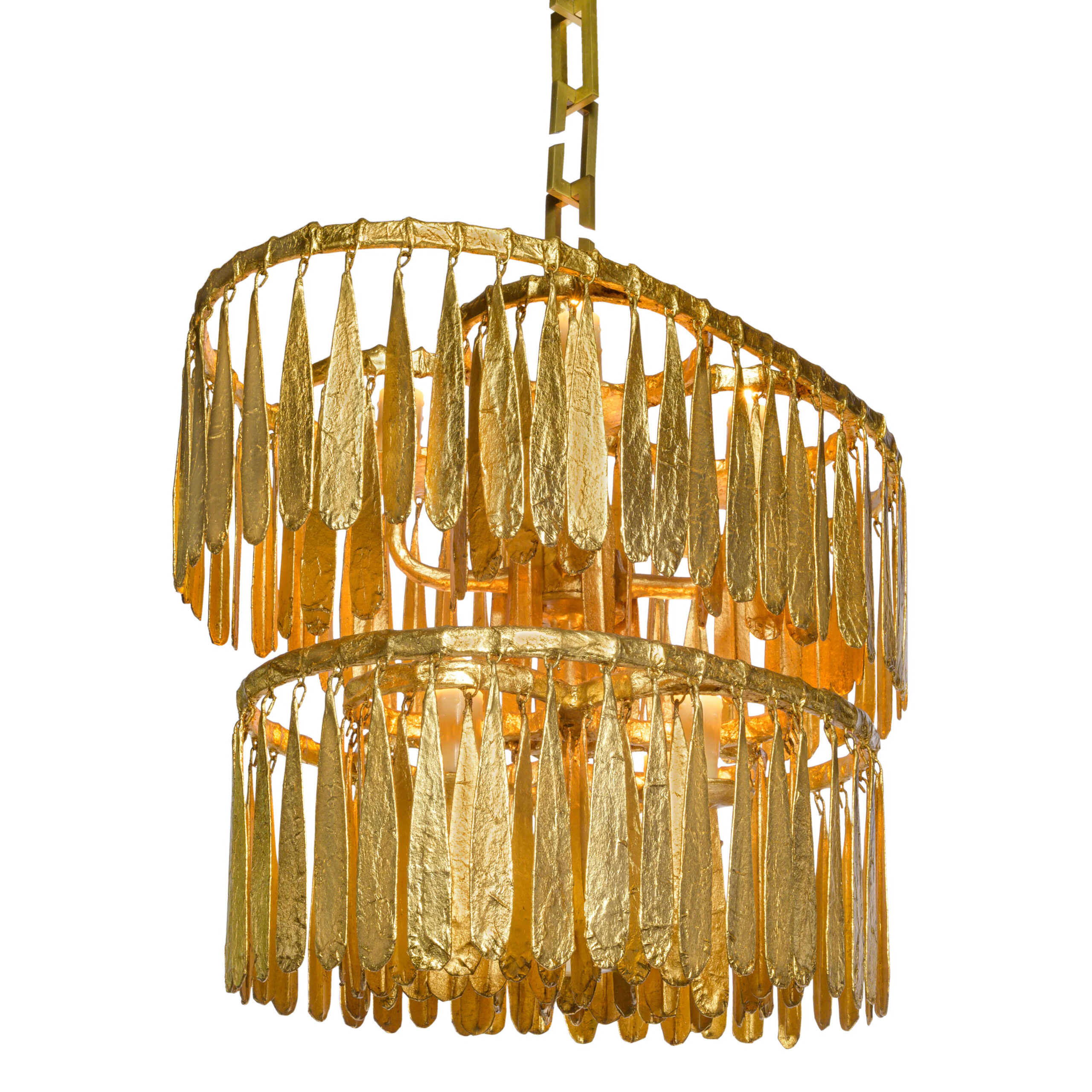 Midas Mini Oval Chandelier_Aged Gold_JCS00191-7_clip