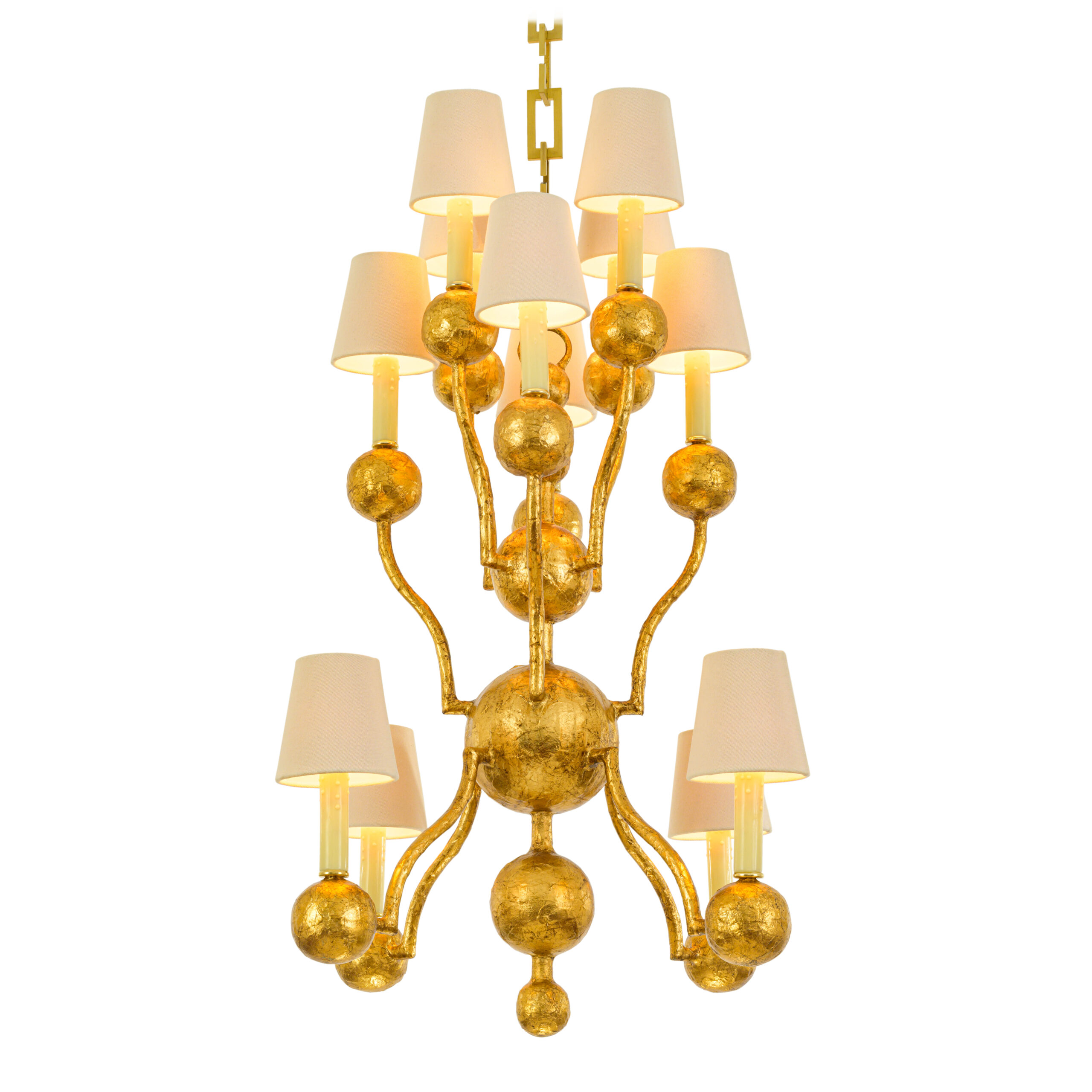 Circo Tall Chandelier with Shades_Aged Gold_JCS00201-19_clip