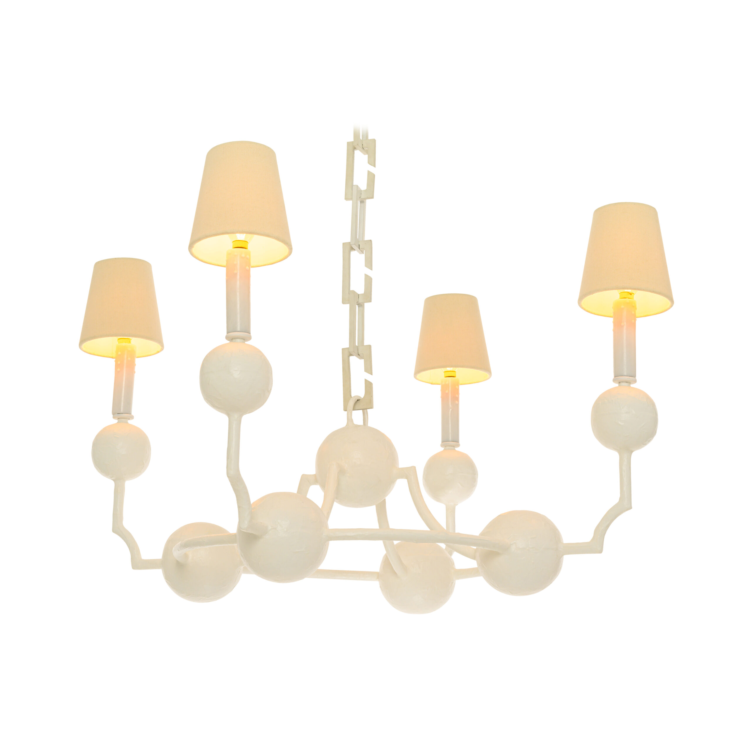 Circo Petite Chandelier with Shades_Gesso_JCS00210-37_clip