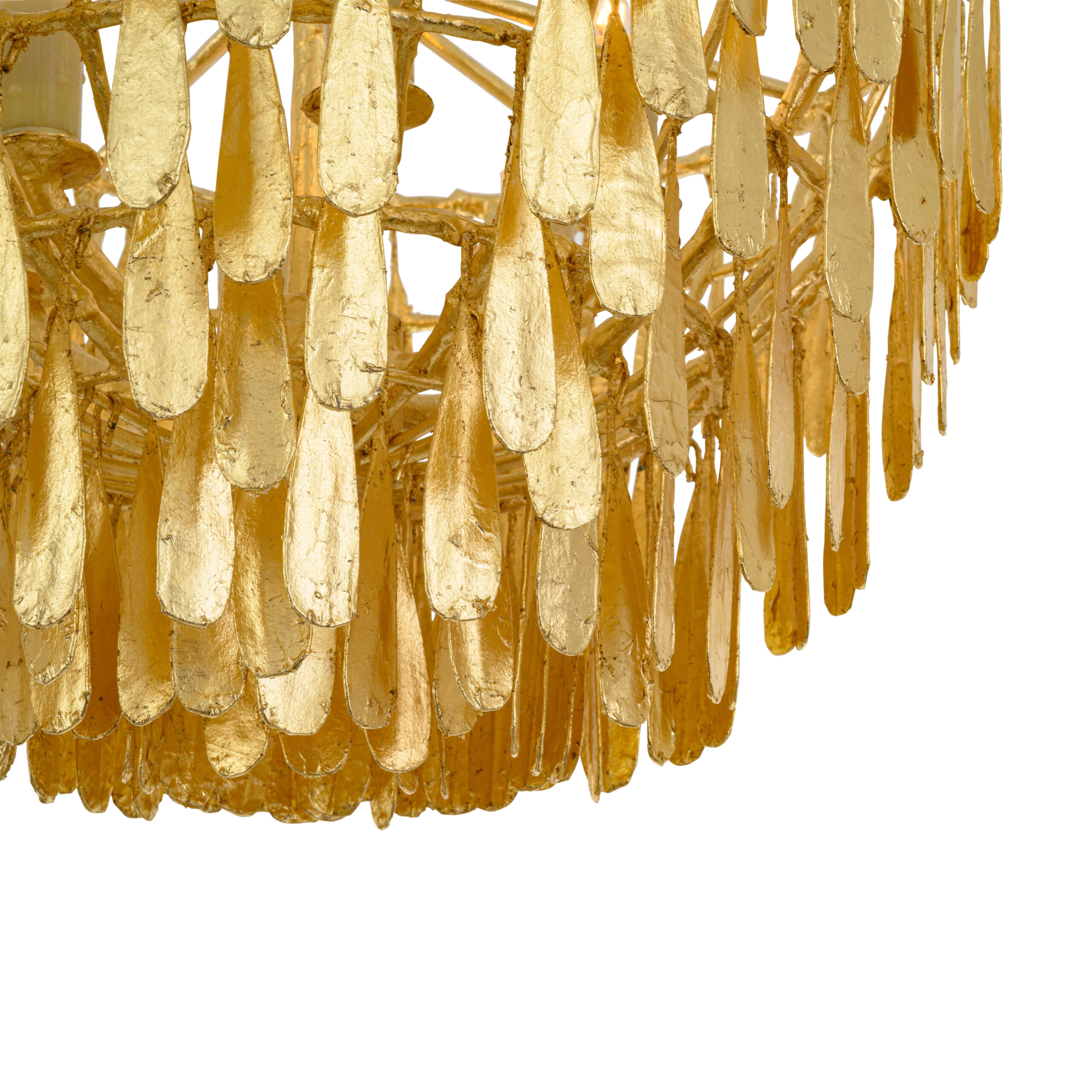 Gilded Cage Medium Short Drop Chandelier_Aged Gold_JCS00161-97_clip